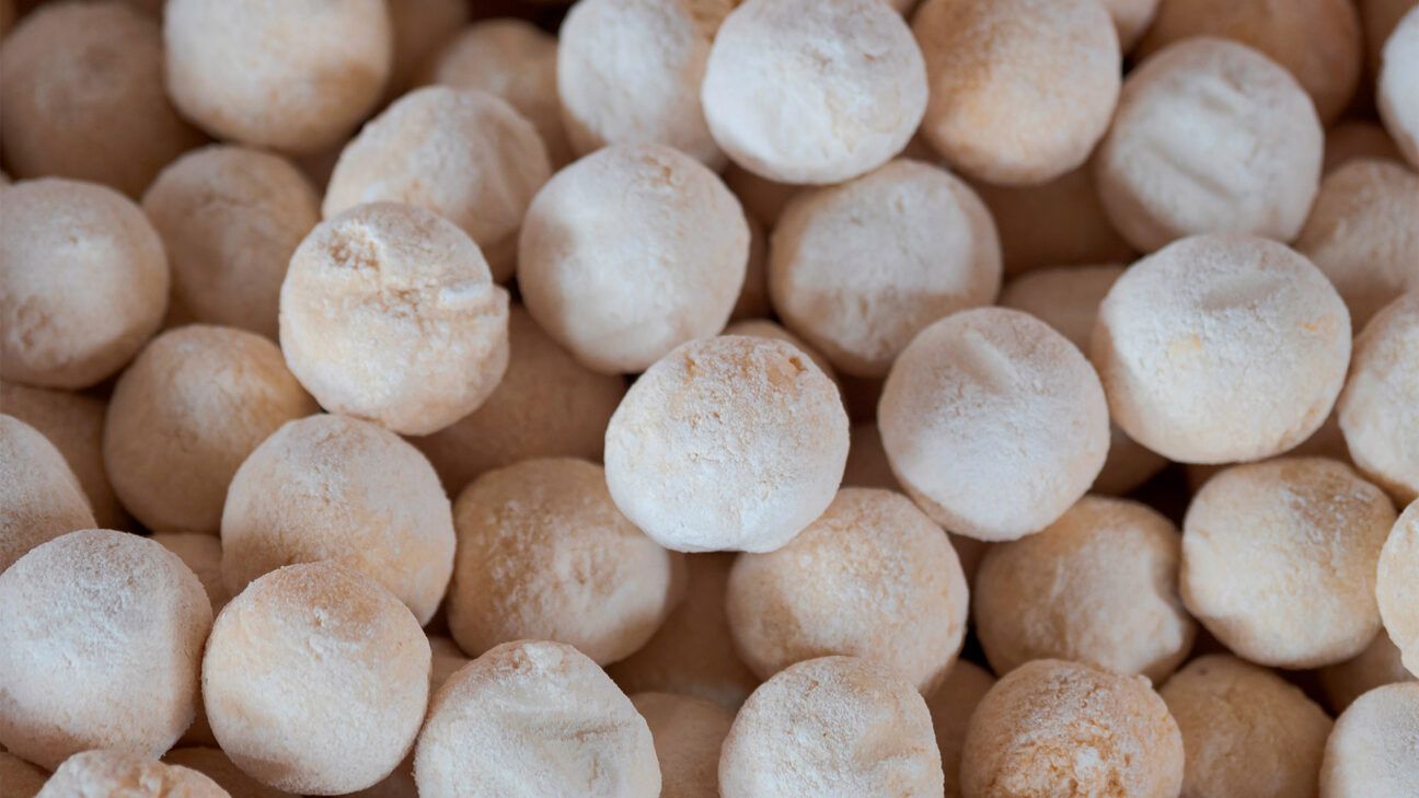 Dried yogurt balls.