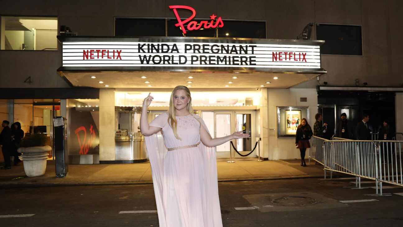 Amy Schumer at Kinda Pregnant movie premiere