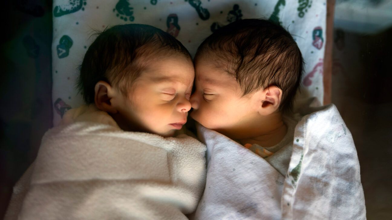 Newborn twins