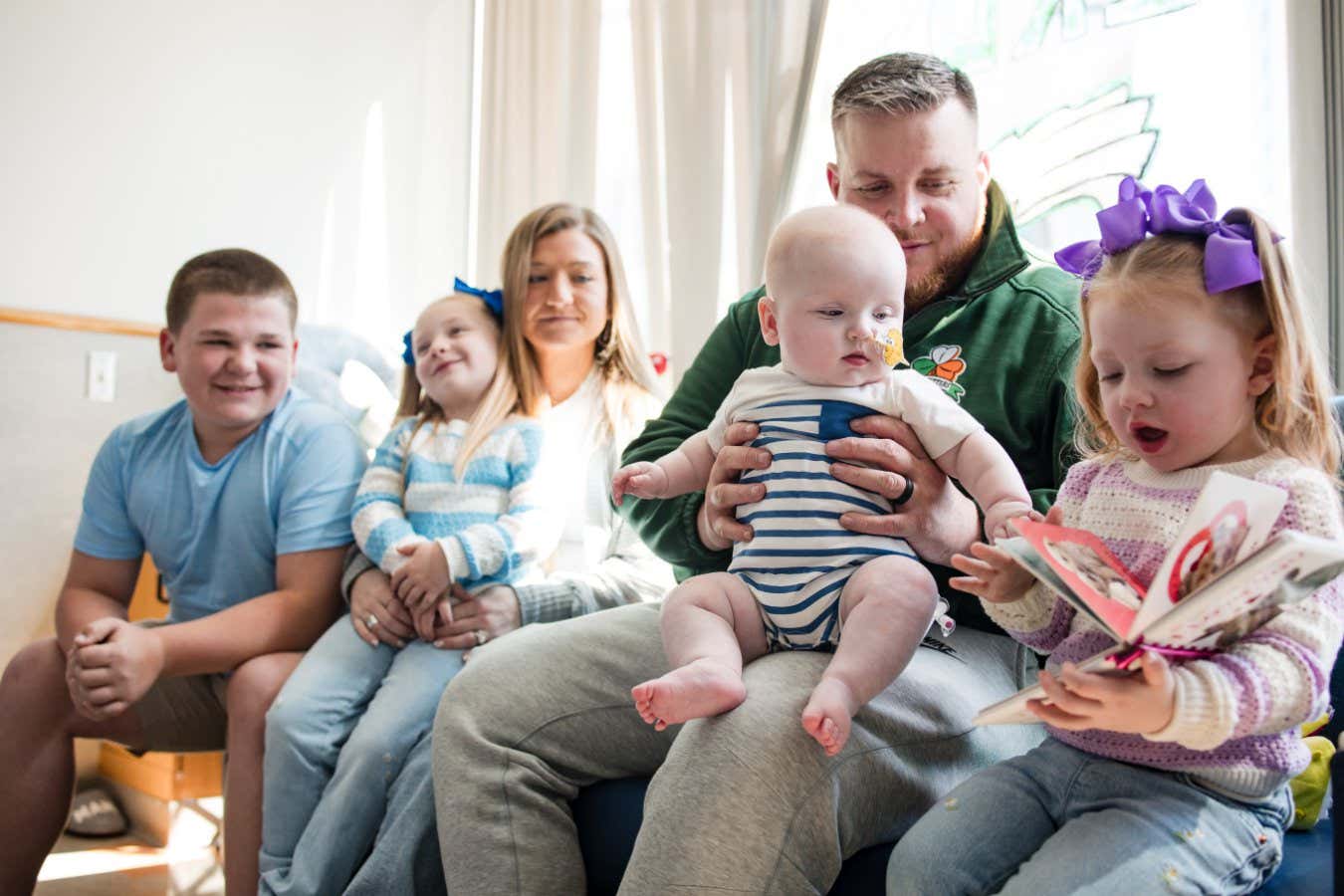 KJ with his family after the treatment