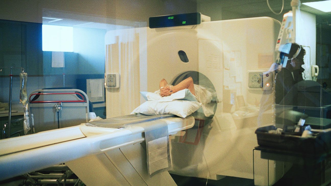 Patient undergoes CT scan
