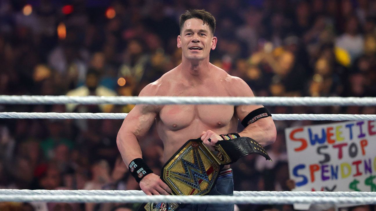 WWE star John Cena in the ring