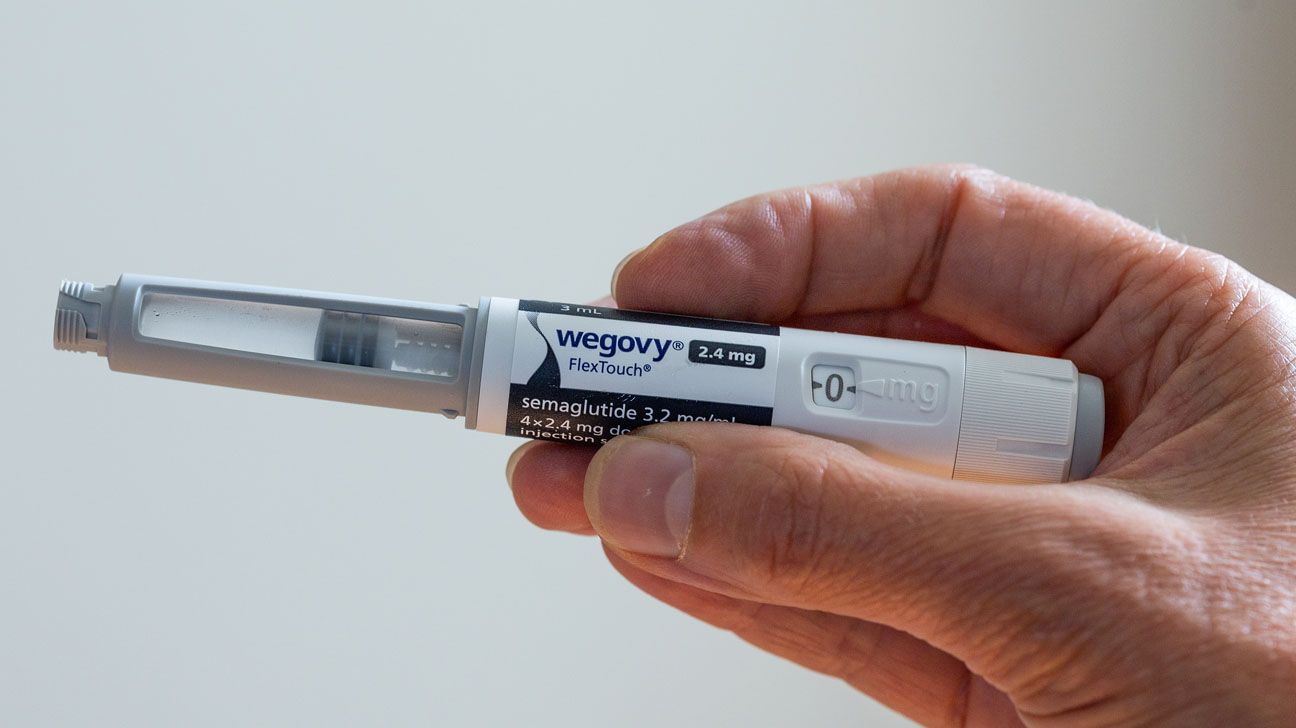Wegovy injection in hand