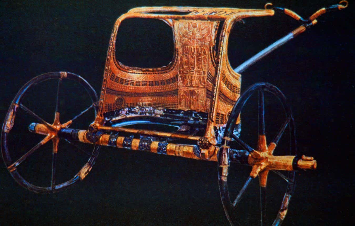 A4K3FP Tutankhamun's burial chariot, 14th century BC. Artist: Unknown