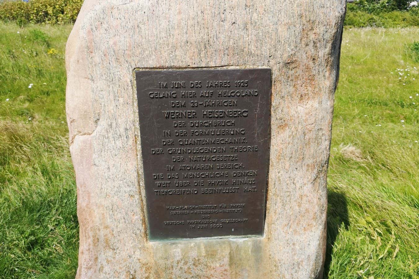 Helgoland Heisenberg stone
