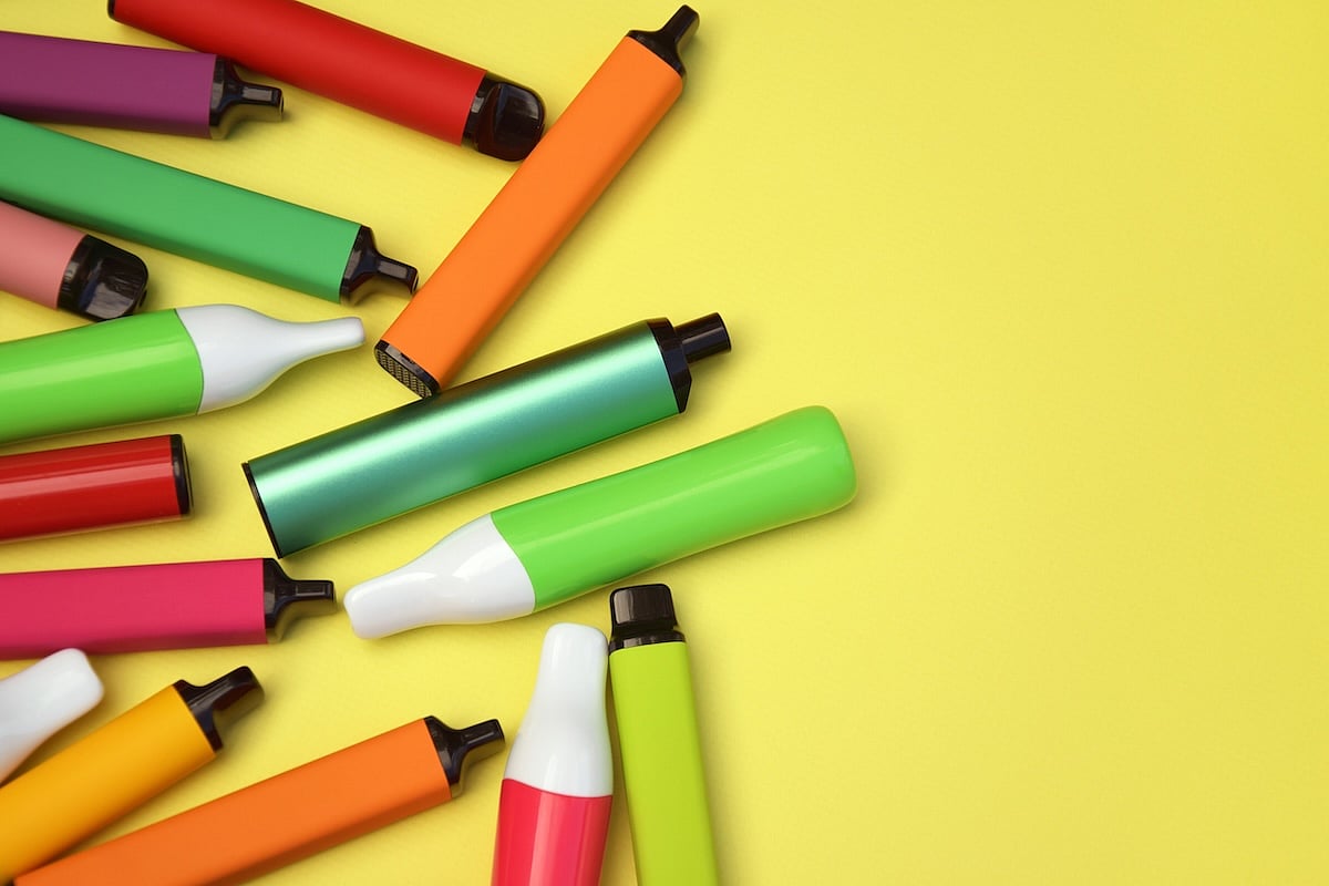 News Picture: Study Finds Powerful Sweetener in Vapes Marketed to Teens