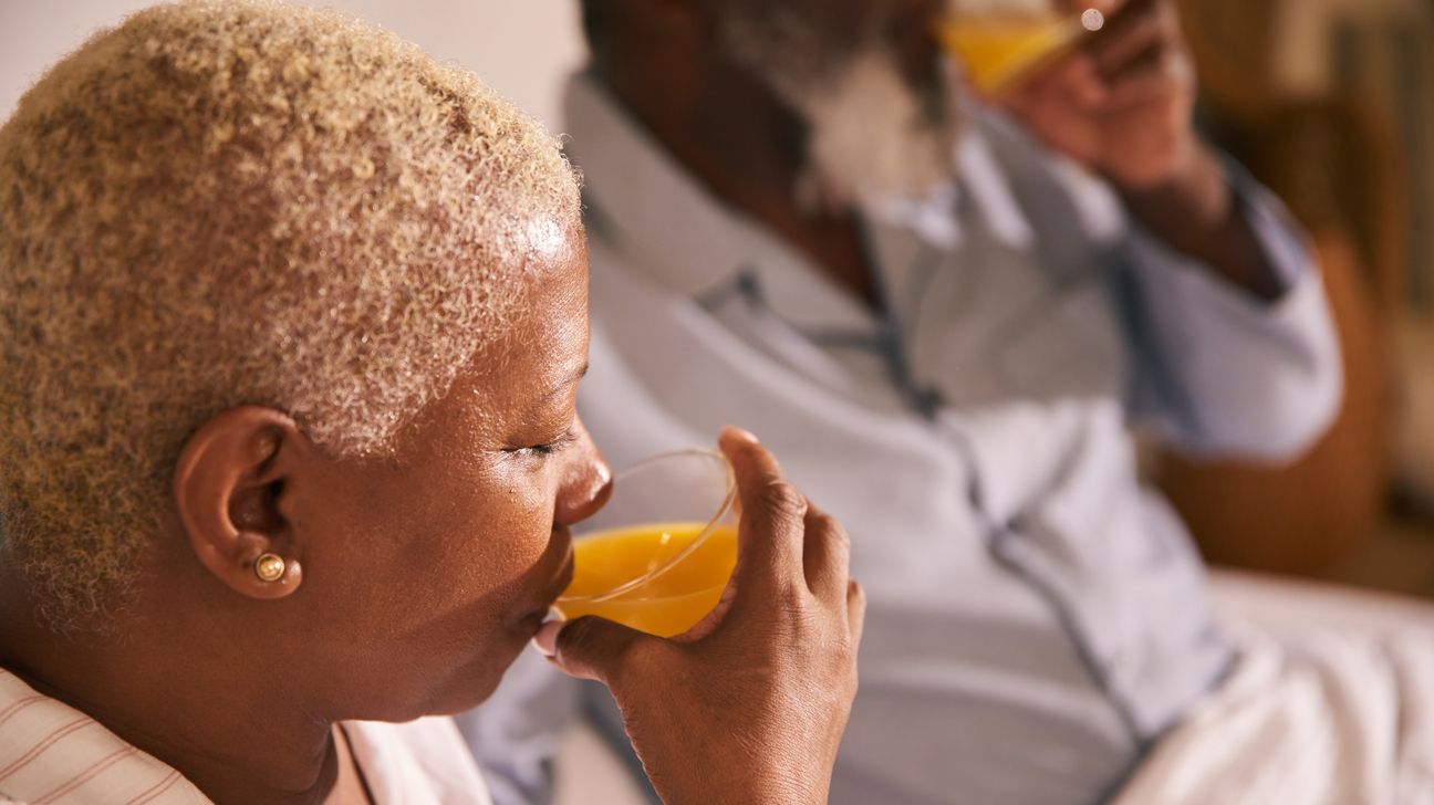 Female drinking a cortisol cocktail drink