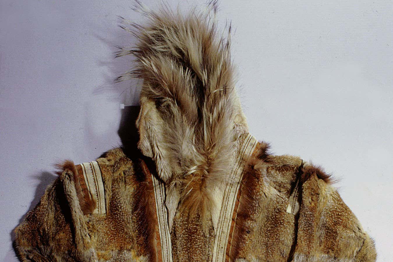 Parka made from squirrel skin, caribou hide and wolf fur