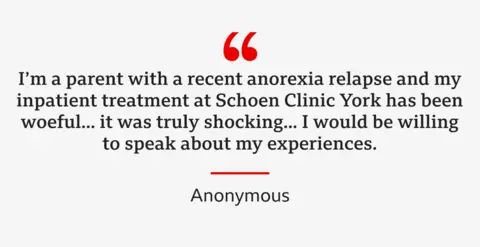 A quote from an anonymous patient. It reads: 