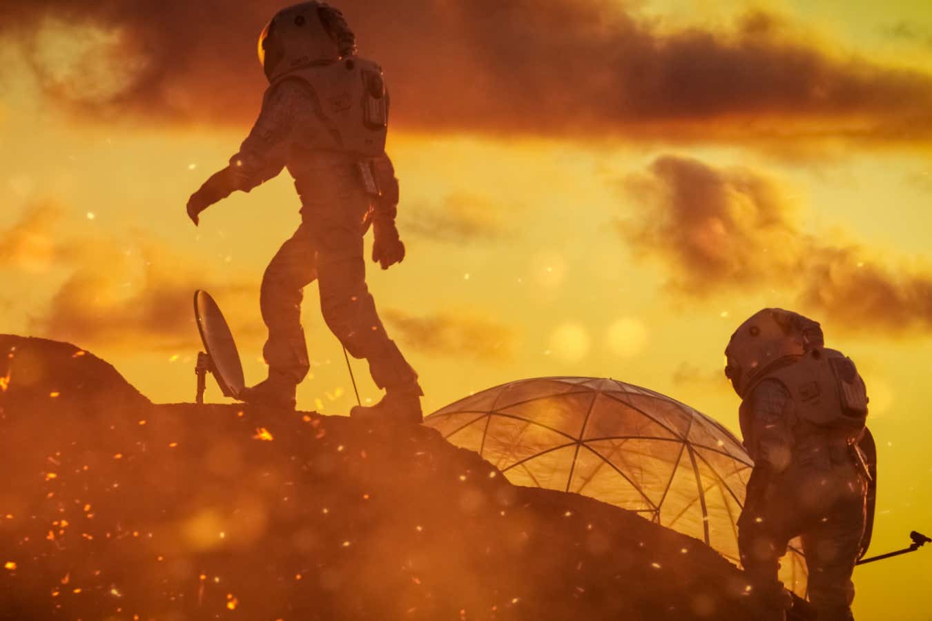 In Mason Coile's Exiles, a human crew arrive on Mars