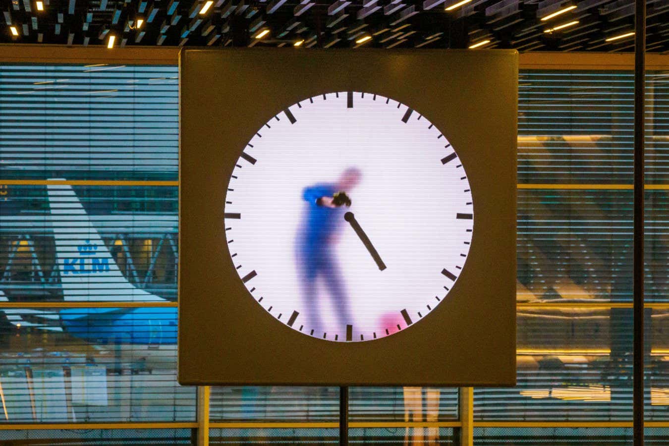 The Man in the Clock an art installation