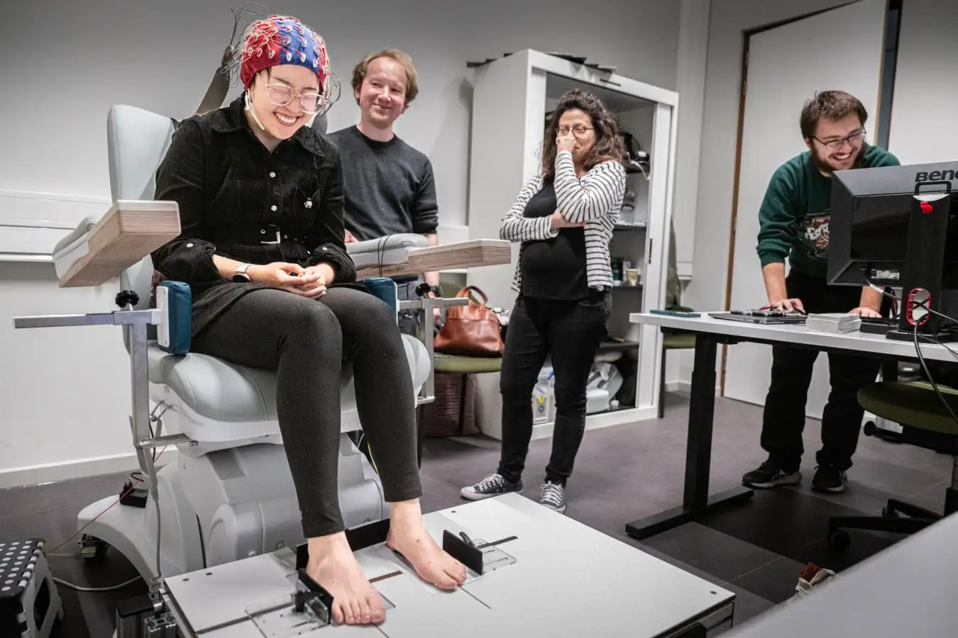 The tickle lab at Radboud University in Nijmegen, the Netherlands