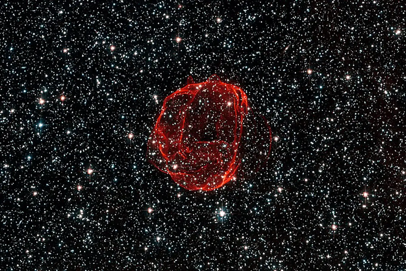 SNR 0519, the remnant of a supernova that exploded about 600 years ago