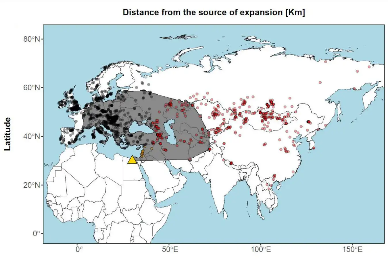 Detection of the historical hybrid zone between Neanderthals and H. sapiens