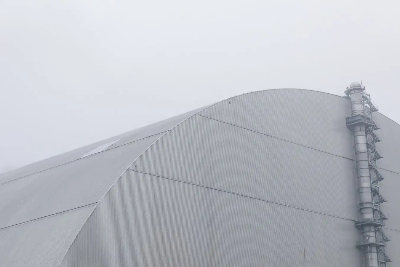 The New Safe Confinement Arcg over the number 4 reactor unit at the Cherrnobyl Nuclear Power Plant
