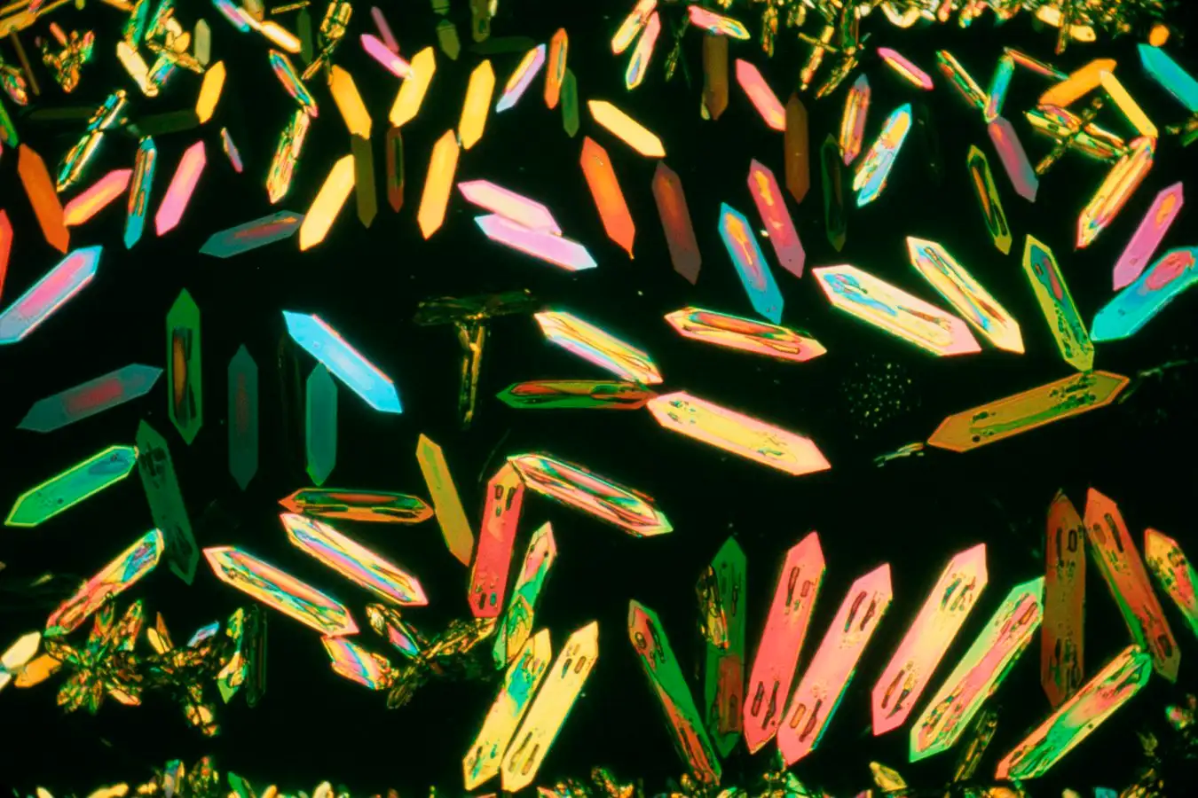 Polarised light micrograph of a Ketone