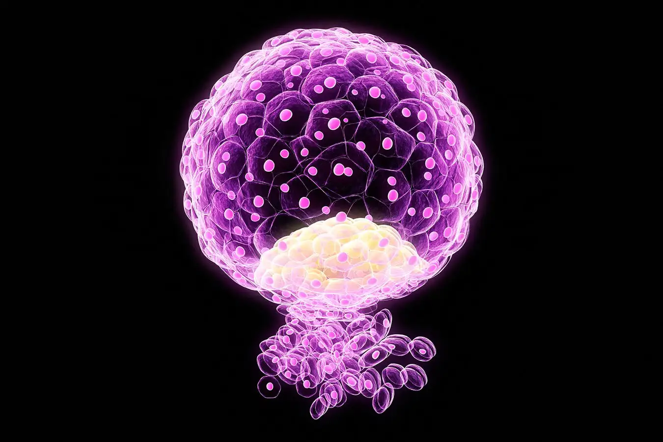 D6H4GB Implanted blastocyst, artwork